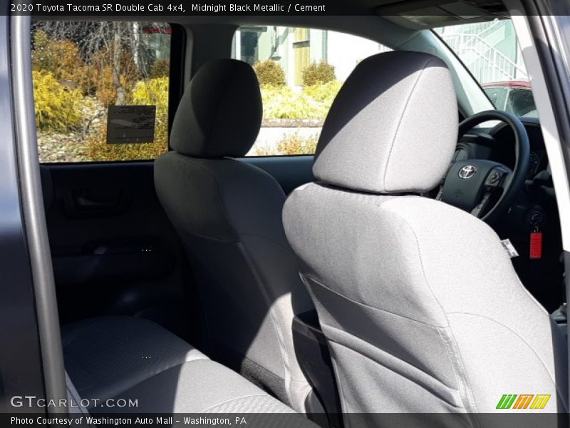 Midnight Black Metallic / Cement 2020 Toyota Tacoma SR Double Cab 4x4