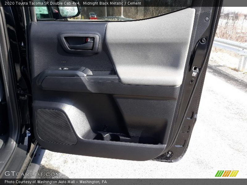 Midnight Black Metallic / Cement 2020 Toyota Tacoma SR Double Cab 4x4