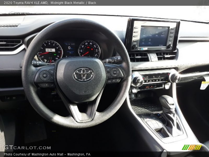 Midnight Black Metallic / Black 2020 Toyota RAV4 XLE AWD