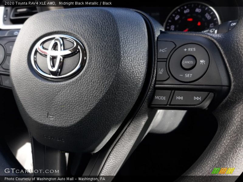 Midnight Black Metallic / Black 2020 Toyota RAV4 XLE AWD