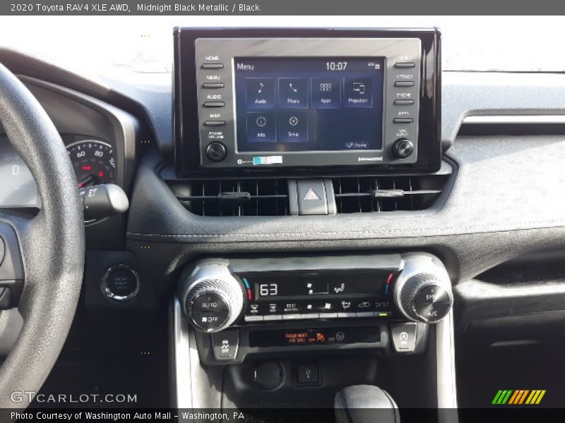 Midnight Black Metallic / Black 2020 Toyota RAV4 XLE AWD