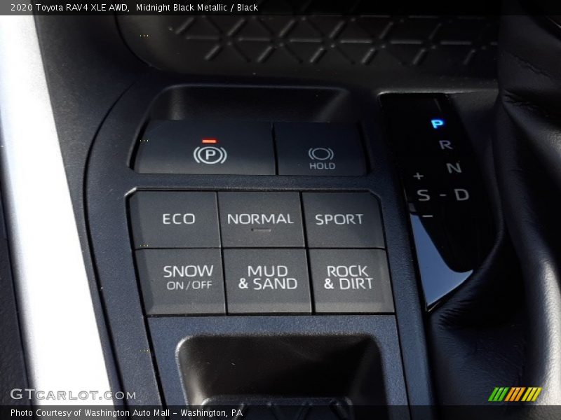 Midnight Black Metallic / Black 2020 Toyota RAV4 XLE AWD