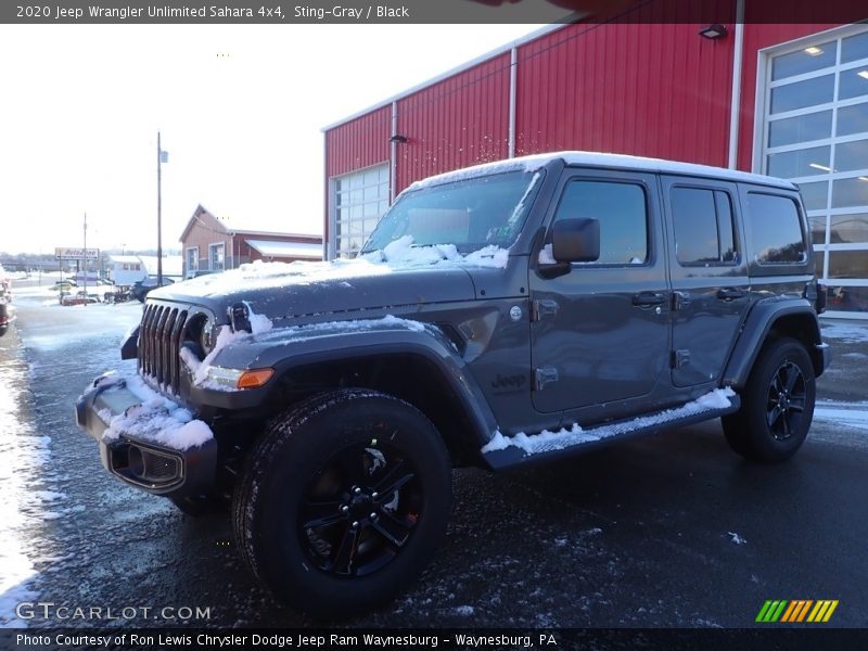 Sting-Gray / Black 2020 Jeep Wrangler Unlimited Sahara 4x4