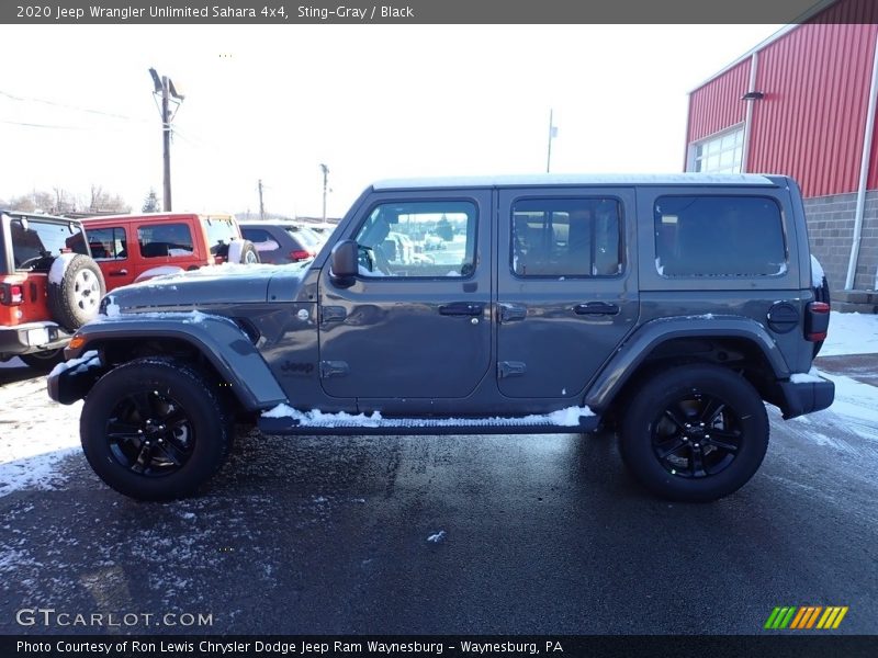 Sting-Gray / Black 2020 Jeep Wrangler Unlimited Sahara 4x4