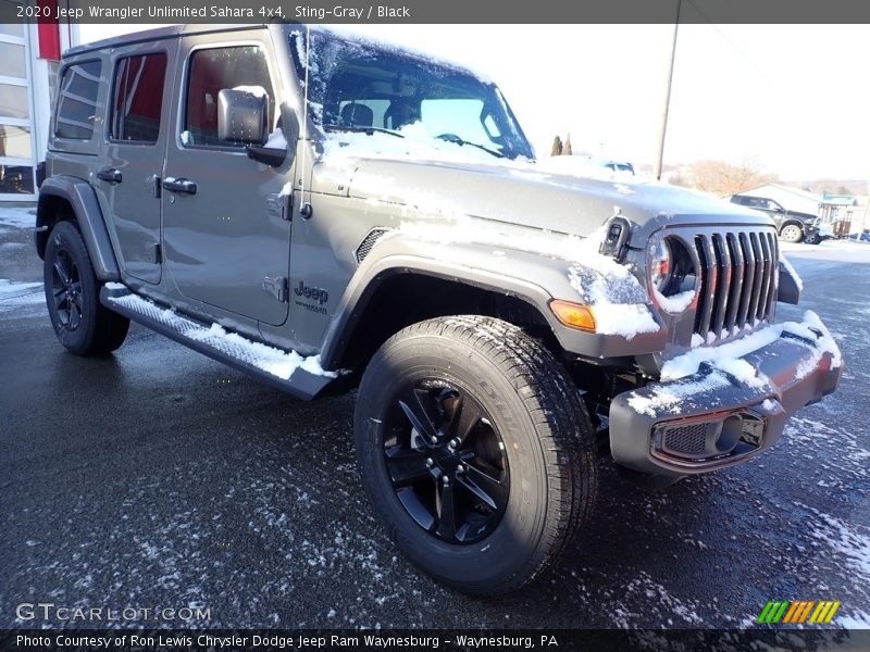 Sting-Gray / Black 2020 Jeep Wrangler Unlimited Sahara 4x4