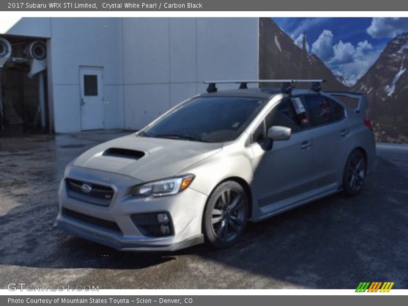 Crystal White Pearl / Carbon Black 2017 Subaru WRX STI Limited