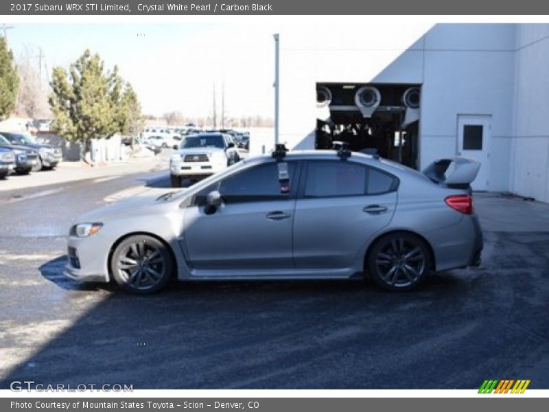 Crystal White Pearl / Carbon Black 2017 Subaru WRX STI Limited