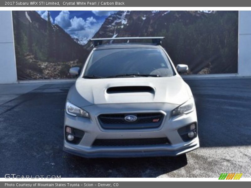 Crystal White Pearl / Carbon Black 2017 Subaru WRX STI Limited