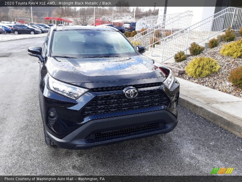 Midnight Black Metallic / Black 2020 Toyota RAV4 XLE AWD
