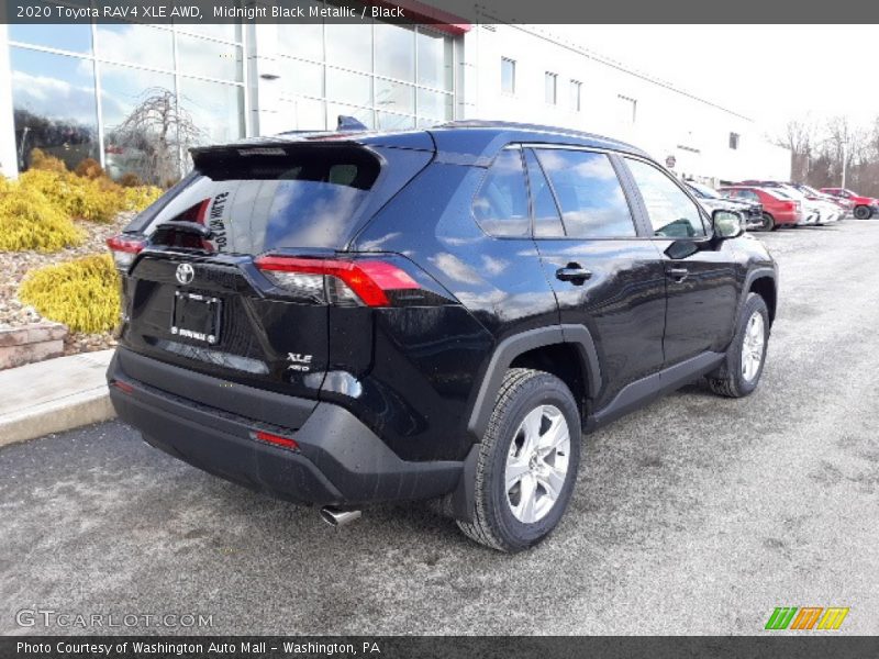 Midnight Black Metallic / Black 2020 Toyota RAV4 XLE AWD