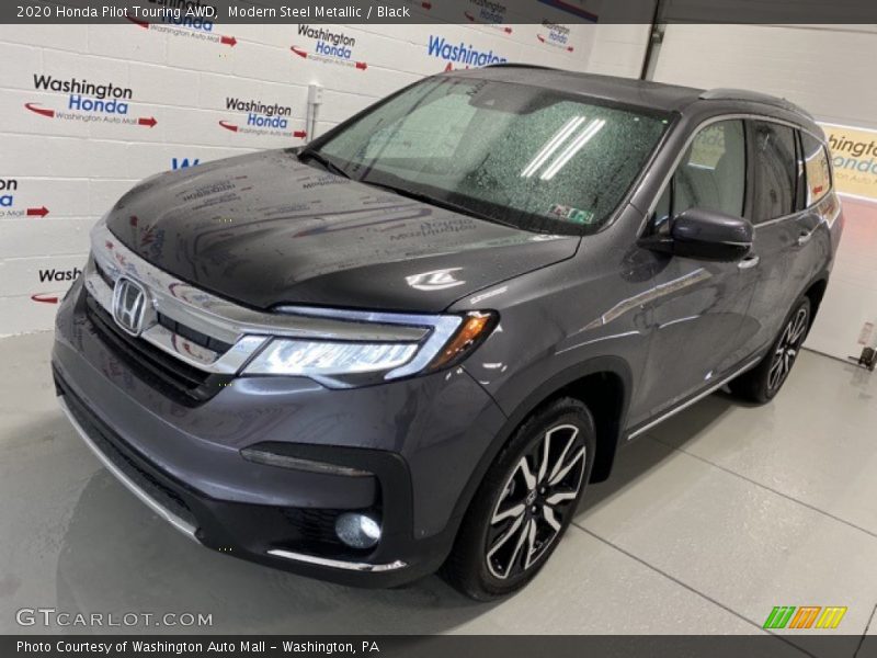 Modern Steel Metallic / Black 2020 Honda Pilot Touring AWD
