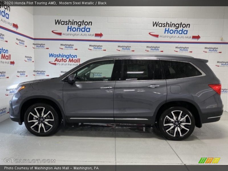 Modern Steel Metallic / Black 2020 Honda Pilot Touring AWD