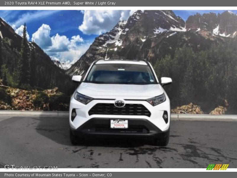 Super White / Light Gray 2020 Toyota RAV4 XLE Premium AWD