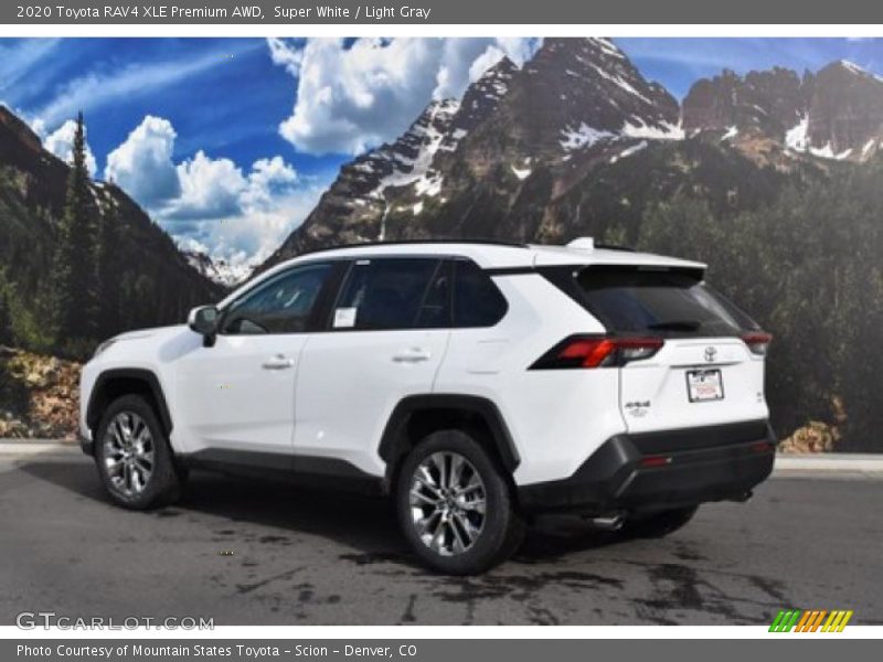 Super White / Light Gray 2020 Toyota RAV4 XLE Premium AWD