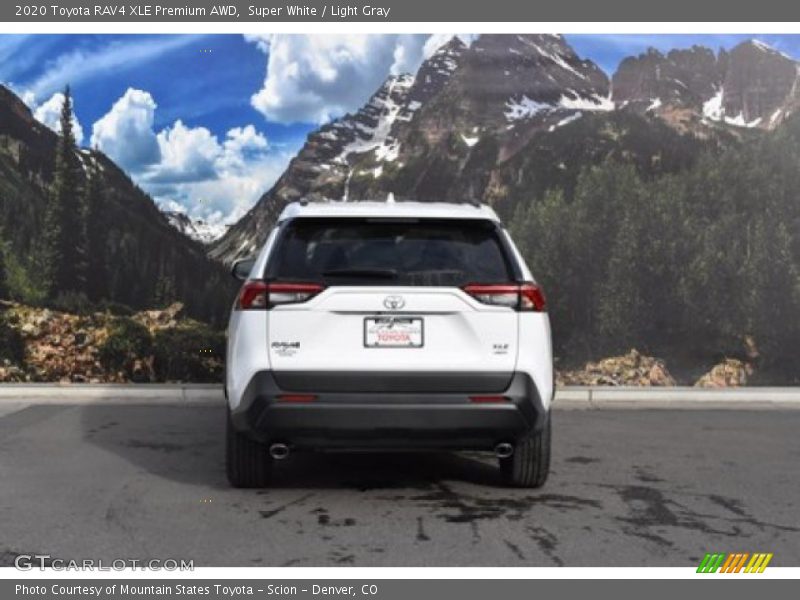Super White / Light Gray 2020 Toyota RAV4 XLE Premium AWD