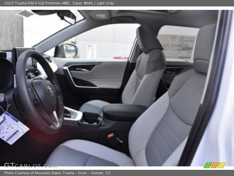 Super White / Light Gray 2020 Toyota RAV4 XLE Premium AWD