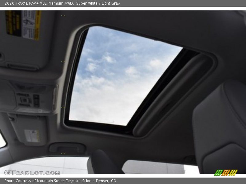 Super White / Light Gray 2020 Toyota RAV4 XLE Premium AWD