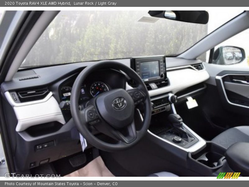 Lunar Rock / Light Gray 2020 Toyota RAV4 XLE AWD Hybrid