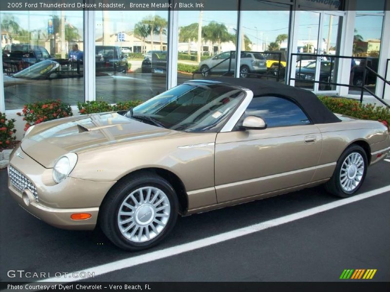 Bronze Metallic / Black Ink 2005 Ford Thunderbird Deluxe Roadster