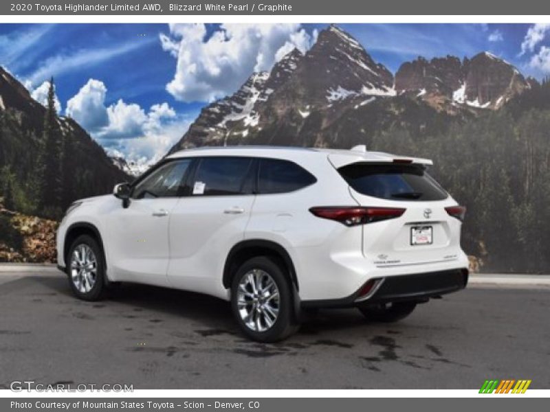 Blizzard White Pearl / Graphite 2020 Toyota Highlander Limited AWD