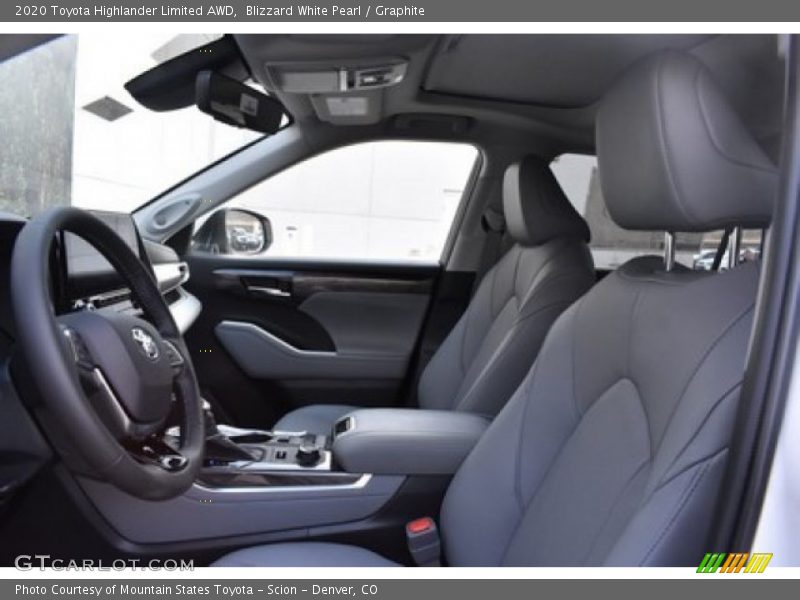 Blizzard White Pearl / Graphite 2020 Toyota Highlander Limited AWD