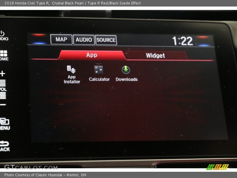 Crystal Black Pearl / Type R Red/Black Suede Effect 2018 Honda Civic Type R