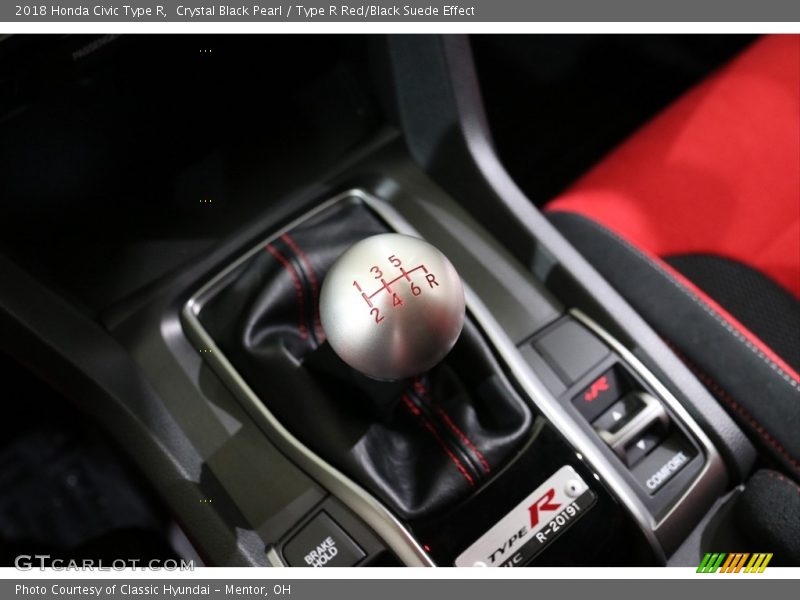 Crystal Black Pearl / Type R Red/Black Suede Effect 2018 Honda Civic Type R