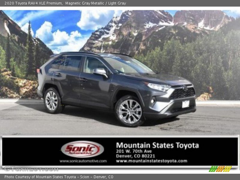 Magnetic Gray Metallic / Light Gray 2020 Toyota RAV4 XLE Premium