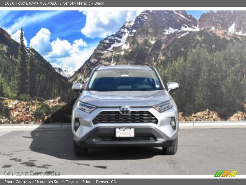 Silver Sky Metallic / Black 2020 Toyota RAV4 XLE AWD