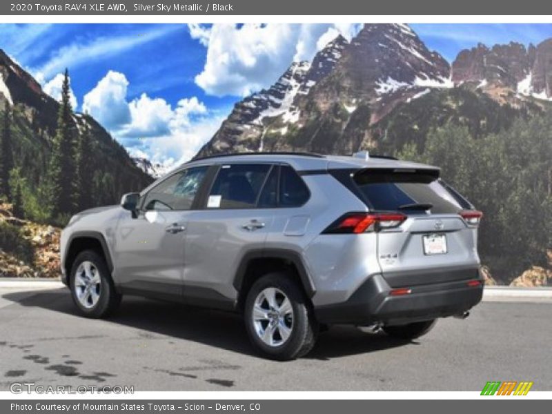 Silver Sky Metallic / Black 2020 Toyota RAV4 XLE AWD