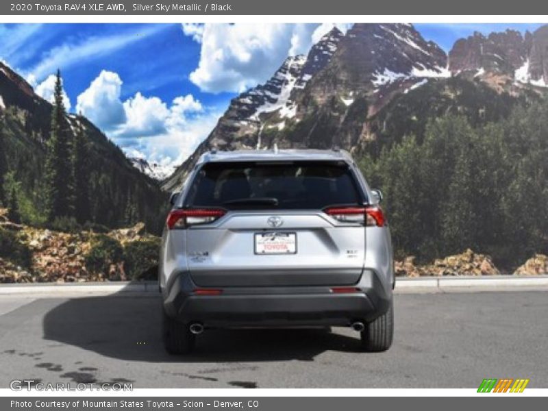 Silver Sky Metallic / Black 2020 Toyota RAV4 XLE AWD