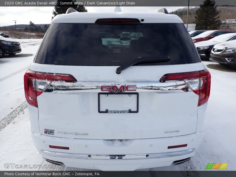 Summit White / Dark Galvanized/Light Shale 2020 GMC Acadia Denali AWD