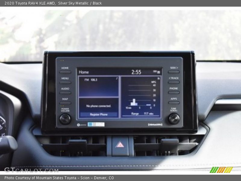 Silver Sky Metallic / Black 2020 Toyota RAV4 XLE AWD