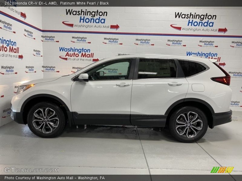 Platinum White Pearl / Black 2020 Honda CR-V EX-L AWD