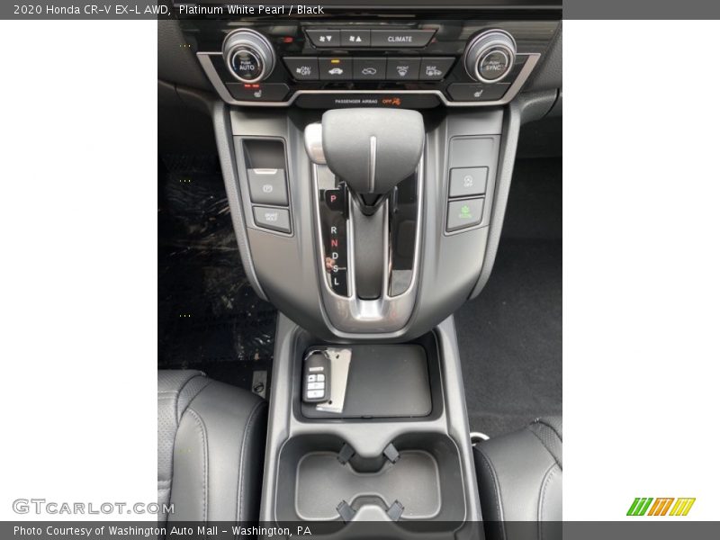 Platinum White Pearl / Black 2020 Honda CR-V EX-L AWD
