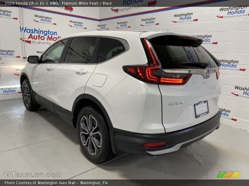 Platinum White Pearl / Black 2020 Honda CR-V EX-L AWD