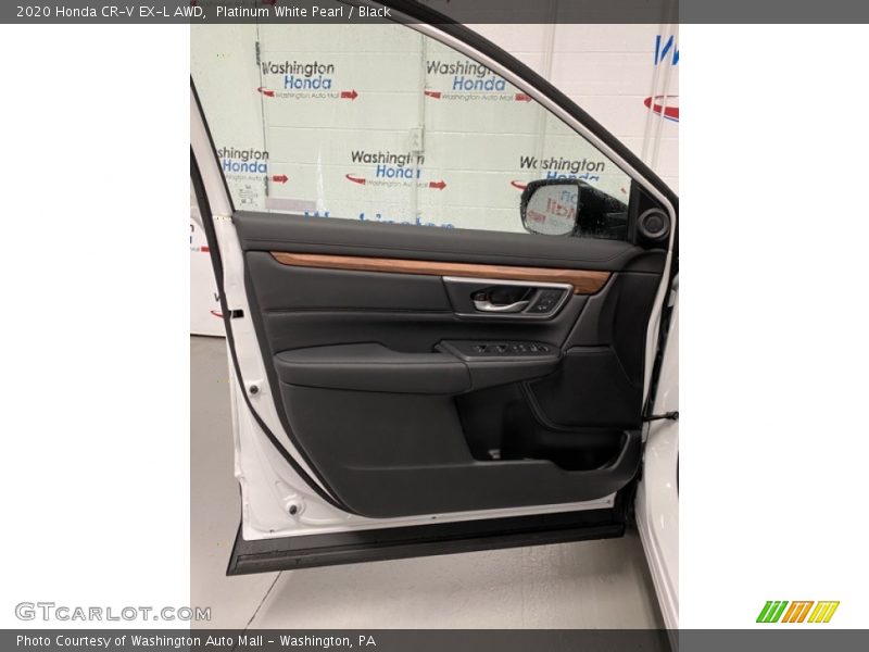 Platinum White Pearl / Black 2020 Honda CR-V EX-L AWD