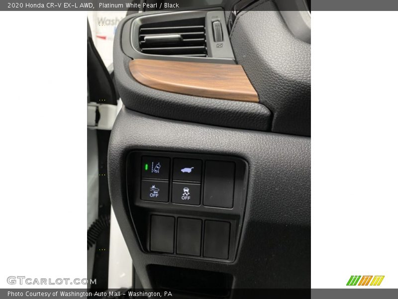 Platinum White Pearl / Black 2020 Honda CR-V EX-L AWD