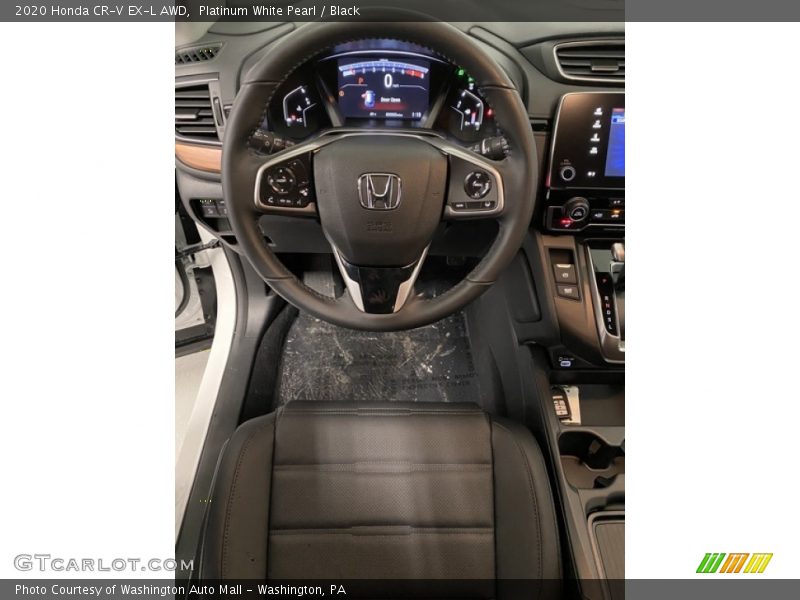Platinum White Pearl / Black 2020 Honda CR-V EX-L AWD