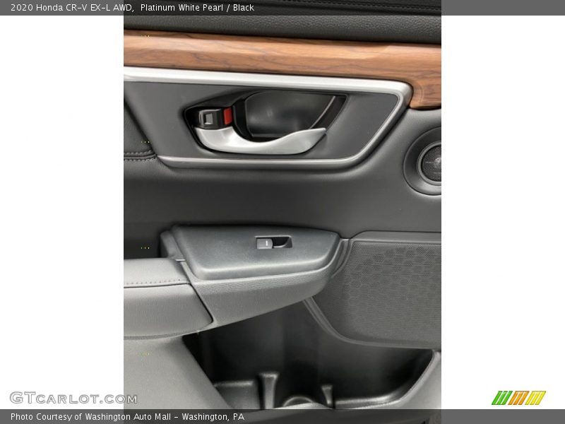 Platinum White Pearl / Black 2020 Honda CR-V EX-L AWD
