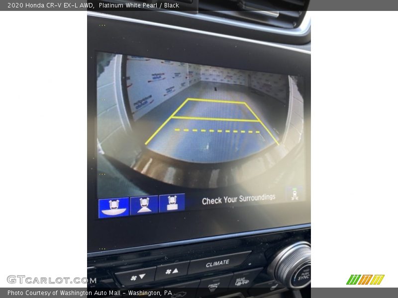 Platinum White Pearl / Black 2020 Honda CR-V EX-L AWD