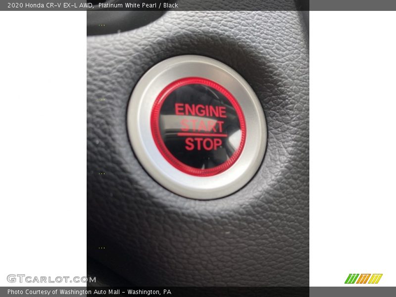 Platinum White Pearl / Black 2020 Honda CR-V EX-L AWD