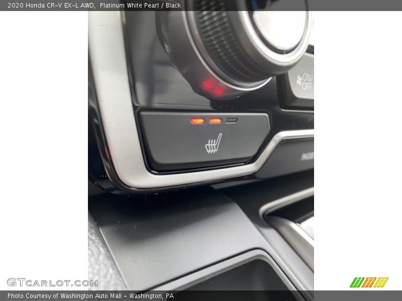 Platinum White Pearl / Black 2020 Honda CR-V EX-L AWD