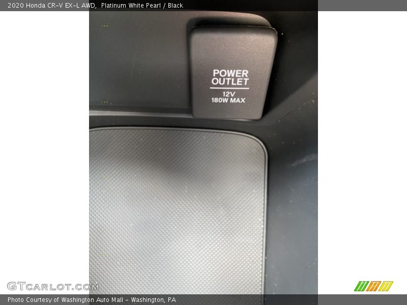 Platinum White Pearl / Black 2020 Honda CR-V EX-L AWD
