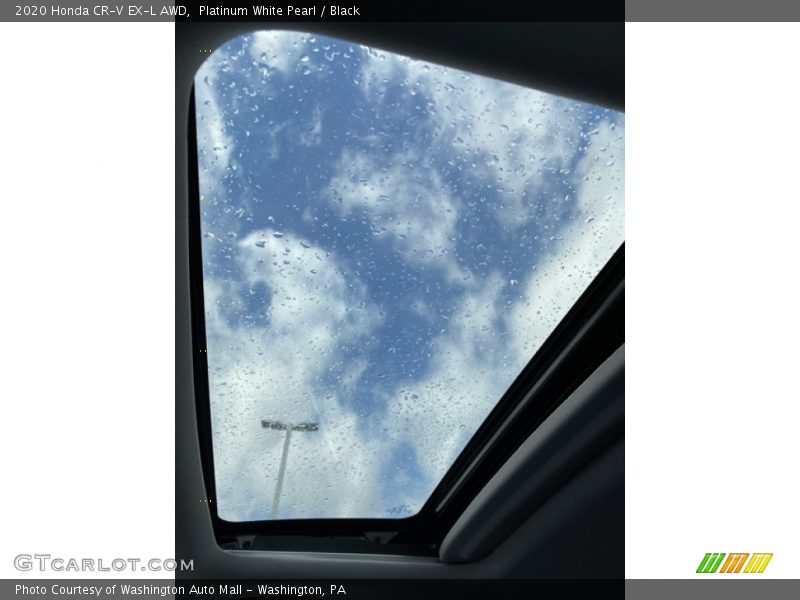 Platinum White Pearl / Black 2020 Honda CR-V EX-L AWD