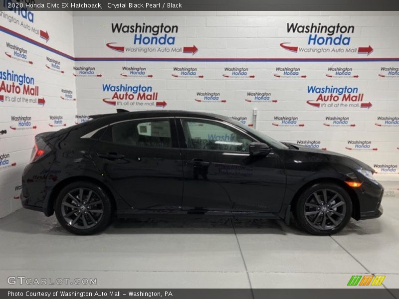 Crystal Black Pearl / Black 2020 Honda Civic EX Hatchback