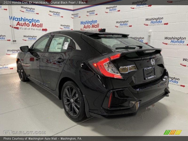 Crystal Black Pearl / Black 2020 Honda Civic EX Hatchback
