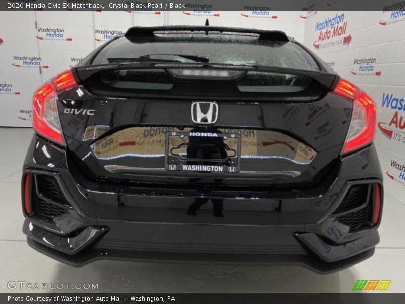 Crystal Black Pearl / Black 2020 Honda Civic EX Hatchback