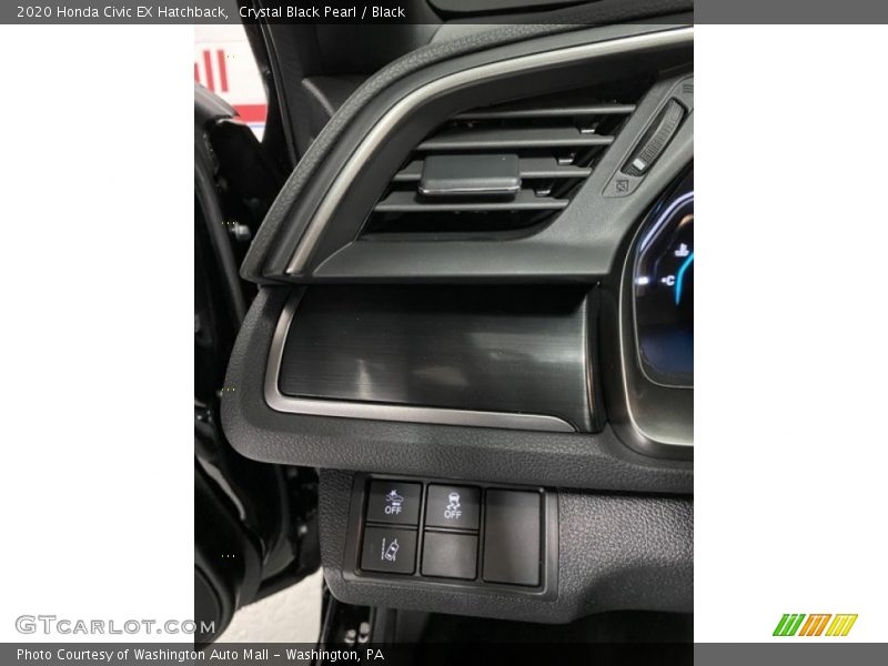 Crystal Black Pearl / Black 2020 Honda Civic EX Hatchback
