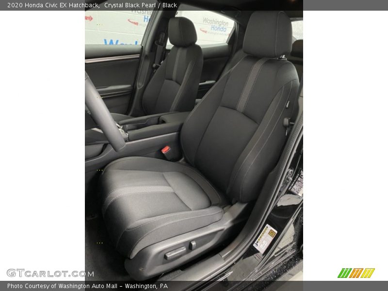Crystal Black Pearl / Black 2020 Honda Civic EX Hatchback